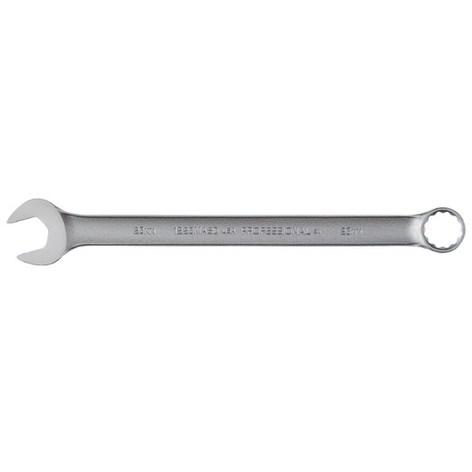 PROTO J1223MASD combination wrench, silver finish, 23mm size, flat front angle on white background.