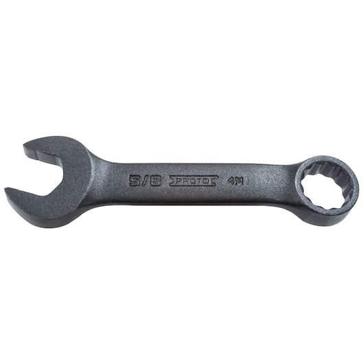 PROTO J1224ESB box-end and open-end wrench, matte finish, front angle on white background