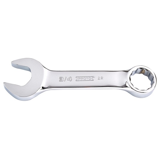 PROTO J1224ES chrome combination wrench, 3/4 inch, photography on white background.
