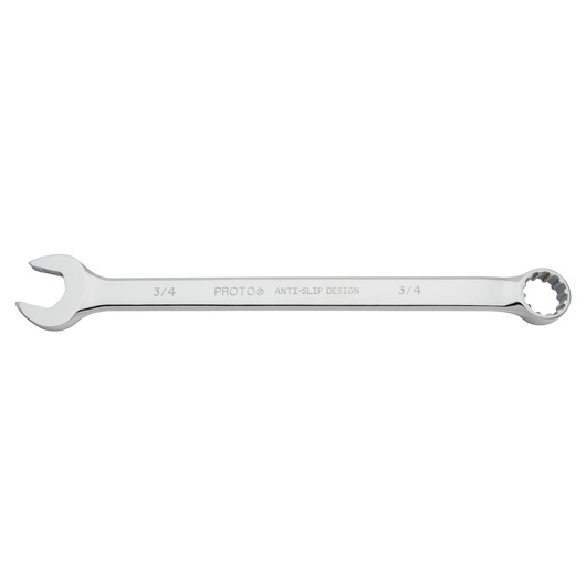 PROTO J1224SPL combination wrench, 3/4 inch size, chrome finish, product photo on white background
