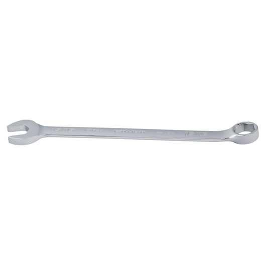 PROTO J1230H-T500 chrome combination wrench, front angle, open and box ends visible.