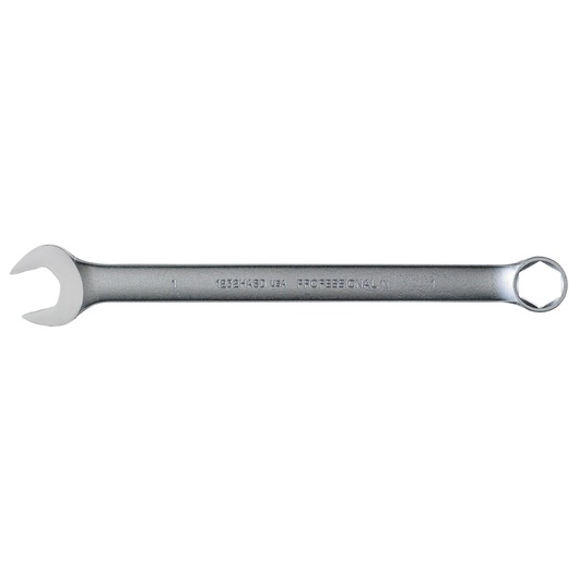 PROTO J1232HASD combination wrench with open and box end, silver finish, product photo on white background.