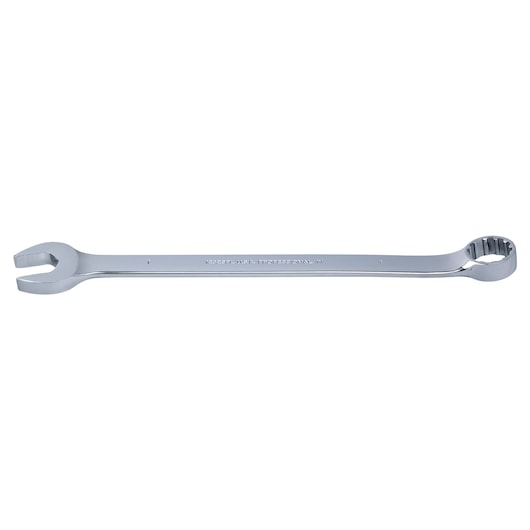 PROTO J1232SPL chrome combination wrench, straight-on angle, white background.