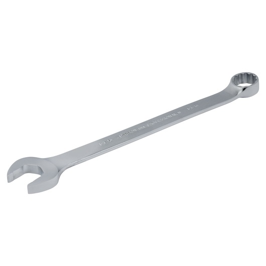 PROTO J1238ASD combination wrench, silver finish, side angle on white background.
