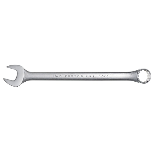 PROTO J1242 combination wrench, silver finish, 1-5/16 inch, front angle on white background.