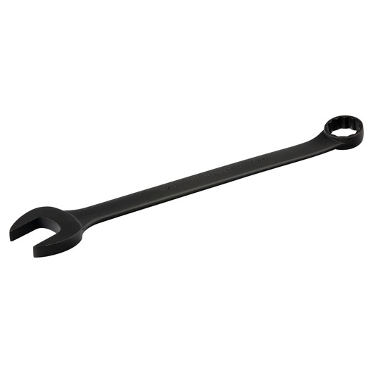 PROTO J1250B black combination wrench, open-end and box-end, product side angle on white background