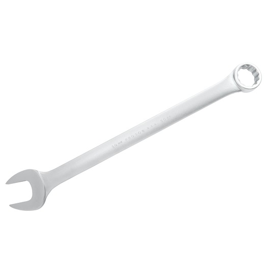 PROTO J1250M combination wrench silver photography, angled on white background.