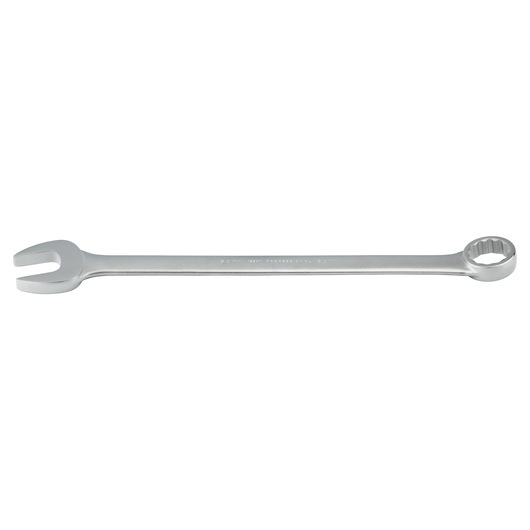 Photo of PROTO J1250M combination wrench, silver finish, flat lay on white background.