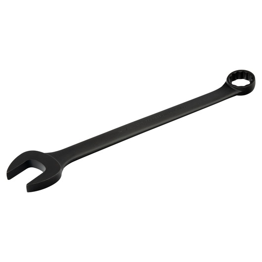 PROTO J1254B black finish combination wrench, box end and open end, angled view on white background.