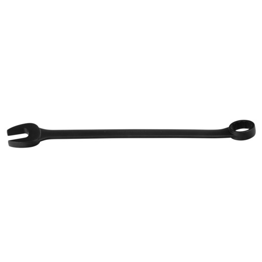 PROTO J1264B black combination wrench, front angle, with open and box ends on white background.