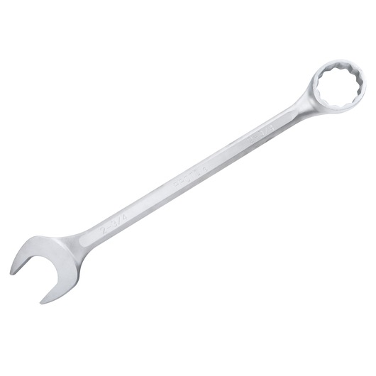 PROTO J1288 combination wrench, silver metal, open and box ends, product photo on white background.
