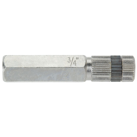 PROTO J140-34 hex socket driver, 3/4 inch, metallic finish, side angle, white background