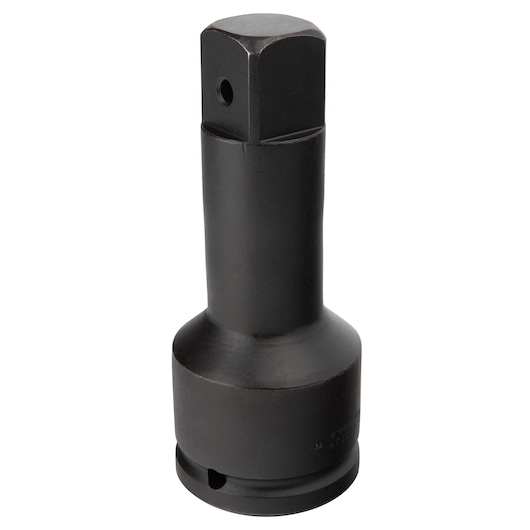 PROTO J15097P black impact adapter, cylindrical steel tool, studio angle on white background.