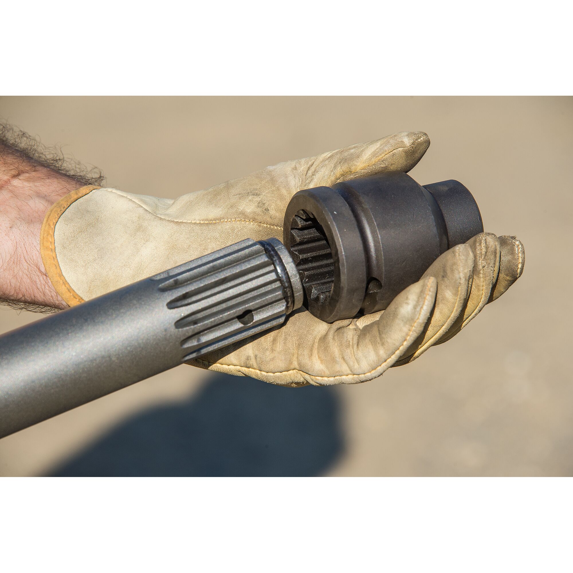 1 in. Drive Impact Pistol Wrench With 6 in. Extended Thru Hole