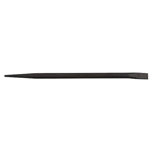 PROTO J2120 black finish aligning pry bar, flat on one end and pointed on the other, side angle on white background.