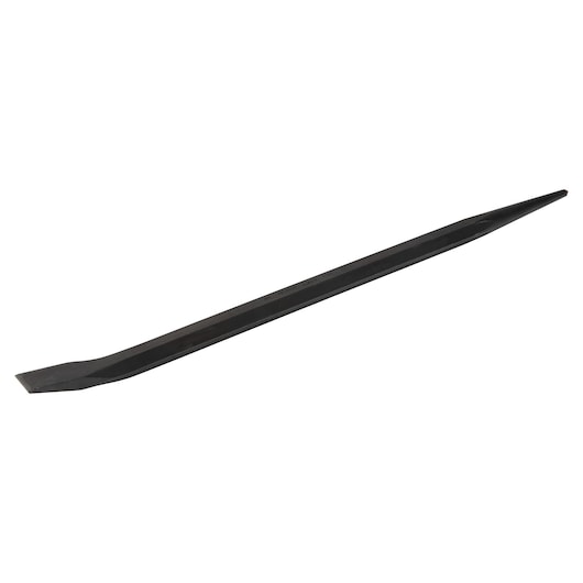 PROTO J2120 black hexagon pry bar with chisel end and tapered point, photography on white background.