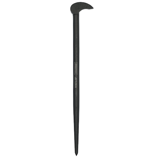 Photo of PROTO J2126A black steel aligning pry bar, side angle on white background.