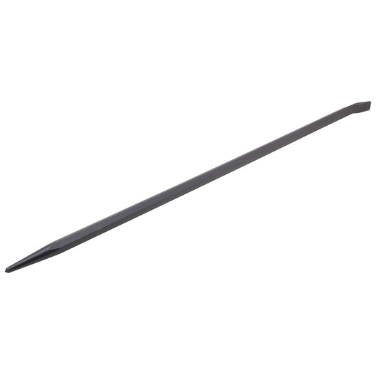 PROTO J2128 hexagon pry bar, black steel, angled end, photography on white background.
