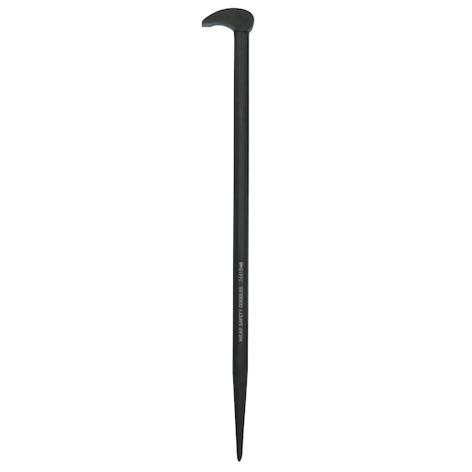 PROTO J2134A black steel aligning pry bar on white background, shown from front angle.