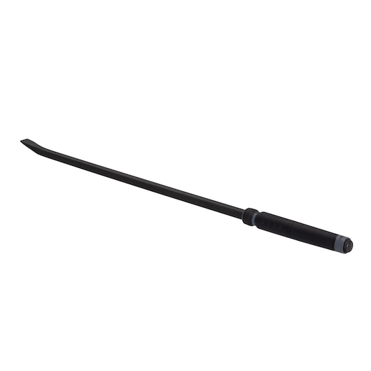 PROTO J2150 black pry bar with angled tip and ergonomic handle, side view, on white background.