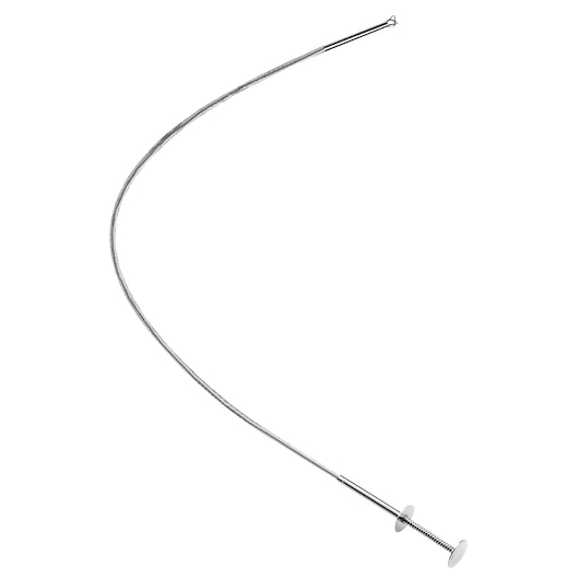 PROTO J2345 flexible claw pickup tool, silver metal, curved design, product photography on white background.