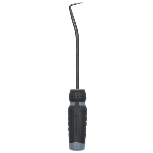 PROTO J2380 hooked pick tool with black and gray handle, front angle on white background.