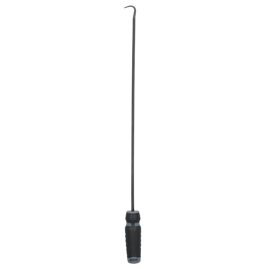 PROTO J2388 long hook pick tool with black ergonomic handle, shown upright on white background.