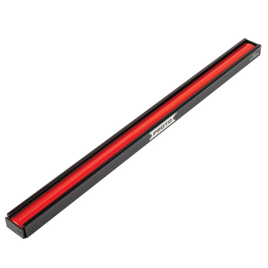 PROTO J2509R socket rail, black and red, angled view on white background.