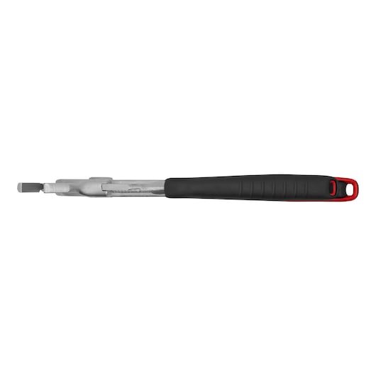 PROTO J277PWGB adjustable pry bar with black and red handle, side view on white background, hand tool.