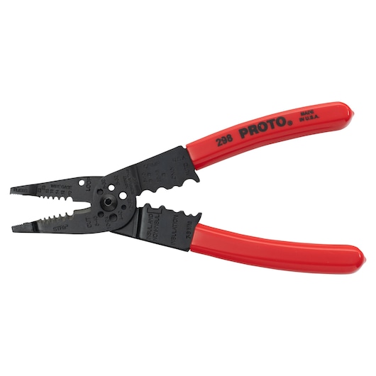 48-22-6101 Gen II Long Nose Plier With Side Cutter and Wire Stripper, Steel  Jaw, 2-1/2 in L x 1-1/2 in W Jaw, 8 in OAL, 7/64 in W Tip