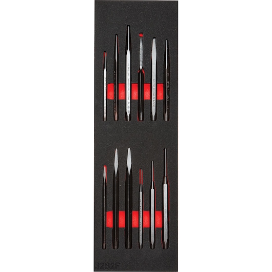 Punch & Chisel Set With Foam (12 pc.)