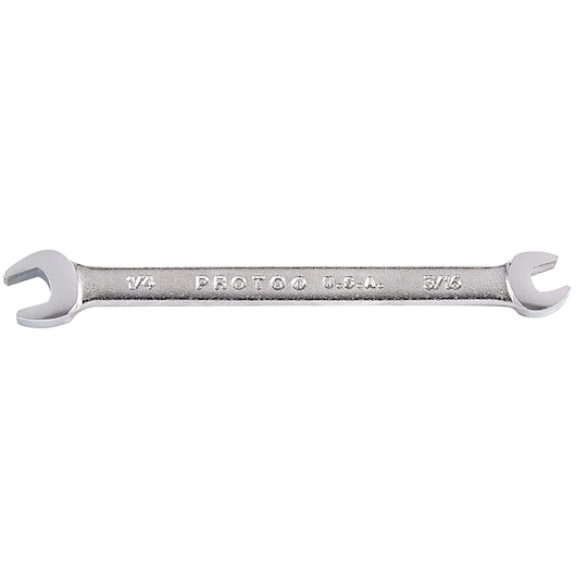 3/16 in. x 1/4 in. Satin Open End Wrench