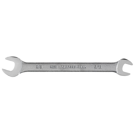 PROTO J3020 chrome double open-end wrench, photography front angle, tool category