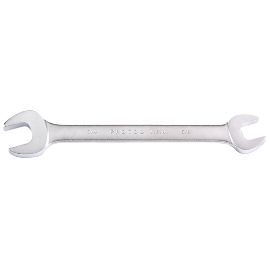 PROTO J3031 double open-end wrench, silver finish, photography on white background.