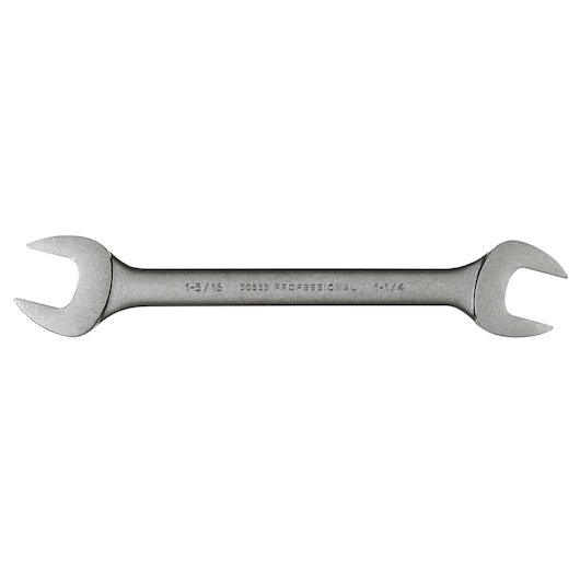 PROTO J3055B double open-end wrench, silver, photographed on white background.