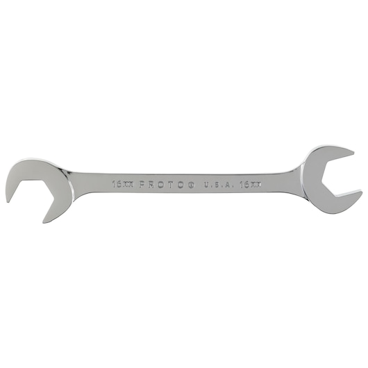 PROTO J3116M double open-end wrench, 16mm size, silver finish, front view on white background