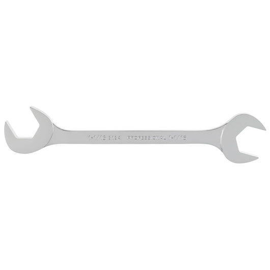 PROTO J3134 double open-end wrench, chrome finish, photographed from side on white background.