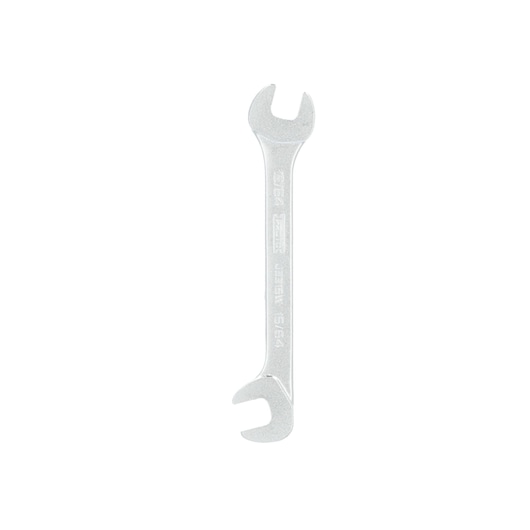 Photo of PROTO J3315W open-end wrench, silver finish, shown flat on white background, hand tool category.