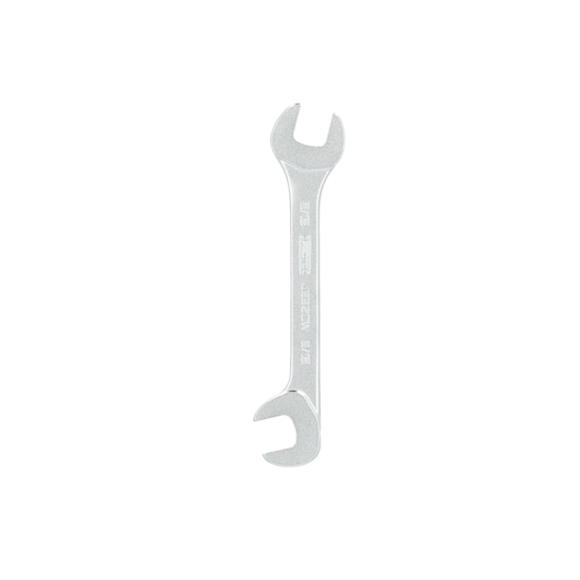 Photo of PROTO J3320W open-end wrench, silver finish, white background, tool category, front view.