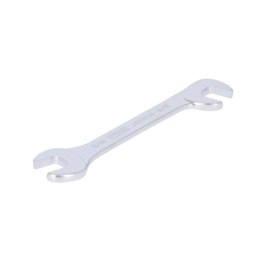 Photo of PROTO J3320W open-end wrench, silver, dual head, on white background, hand tool category.