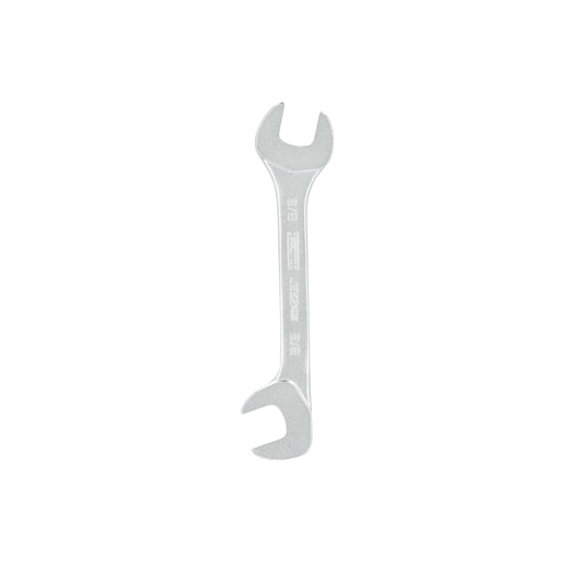 Photo of PROTO J3324W open-end wrench, silver finish, front view on white background, hand tool.