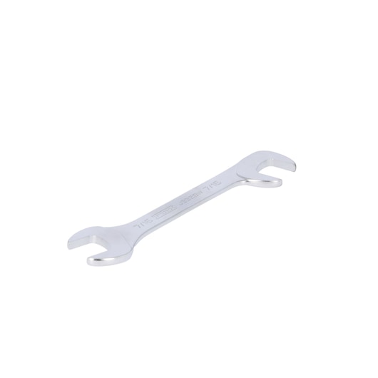 Photo of PROTO J3328W open-end wrench, silver finish, angled view on white background.