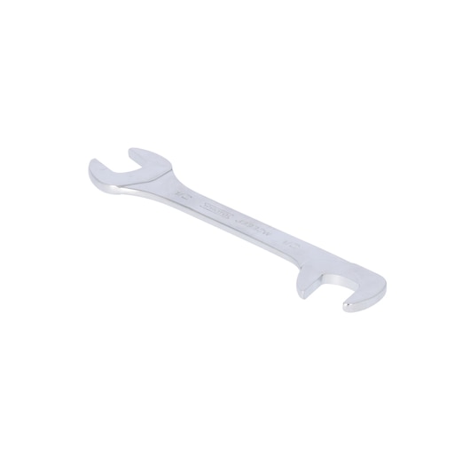 Photo of PROTO J3332W open-end wrench, silver finish, angled on white background, hand tool category.