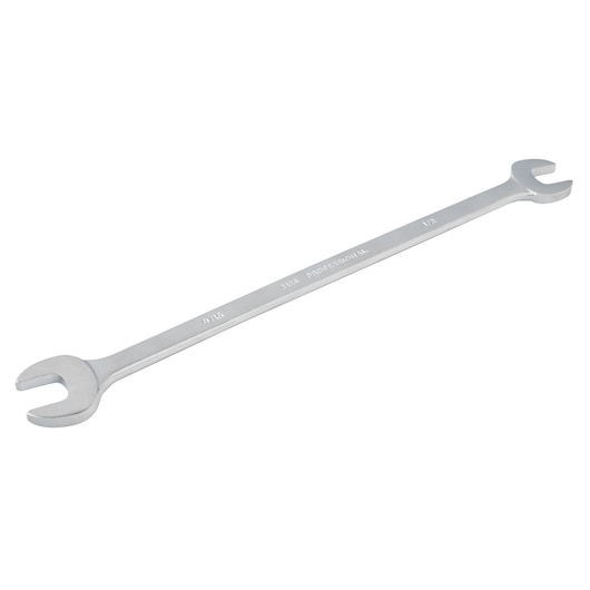 PROTO J3426 double open-end wrench, silver, photographed at an angle on white background.
