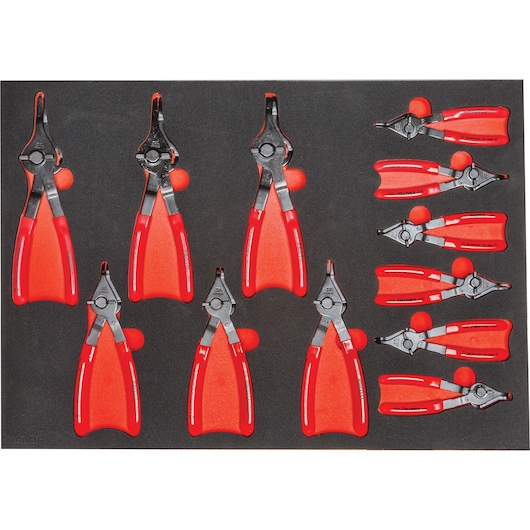 Retaining Ring Pliers Set With Foam (12 pc.)