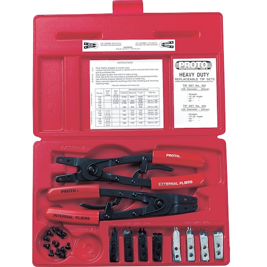 PROTO® Large Pliers Set With Replaceable Tips (18 pc.)