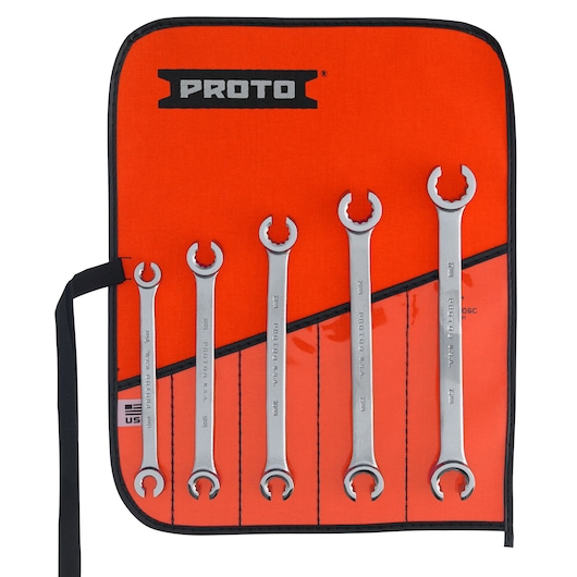 PROTO® Metric 12-Point Double End Flare Nut Wrench Set (5 pc.)