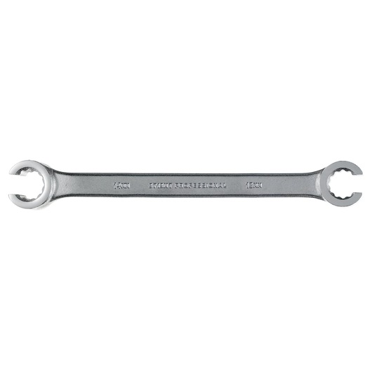 PROTO J3713MT double box-end flare nut wrench, silver finish, shown flat on white background.