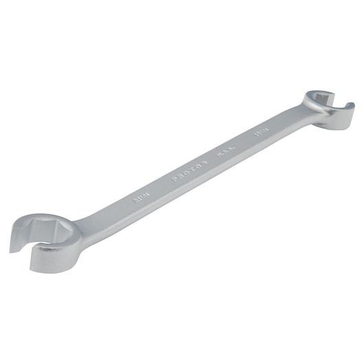 A silver double-ended open jaw wrench with the brand name PROTO and size markings visible on the handle, photographed against a white background.
