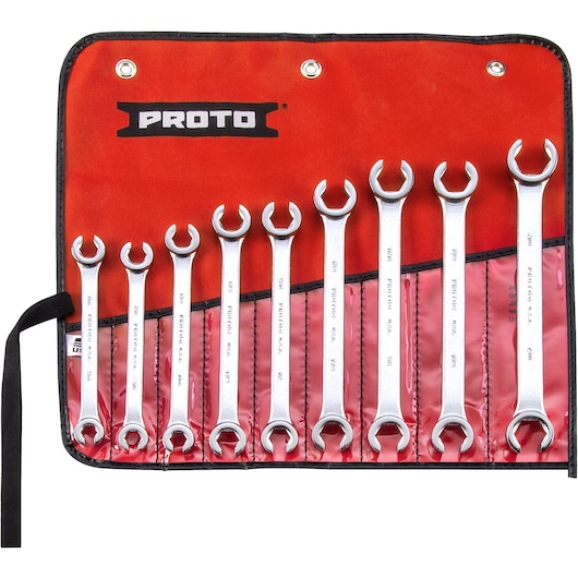 Proto® 9 Piece Double End Flare Nut Wrench Set - 6 Point